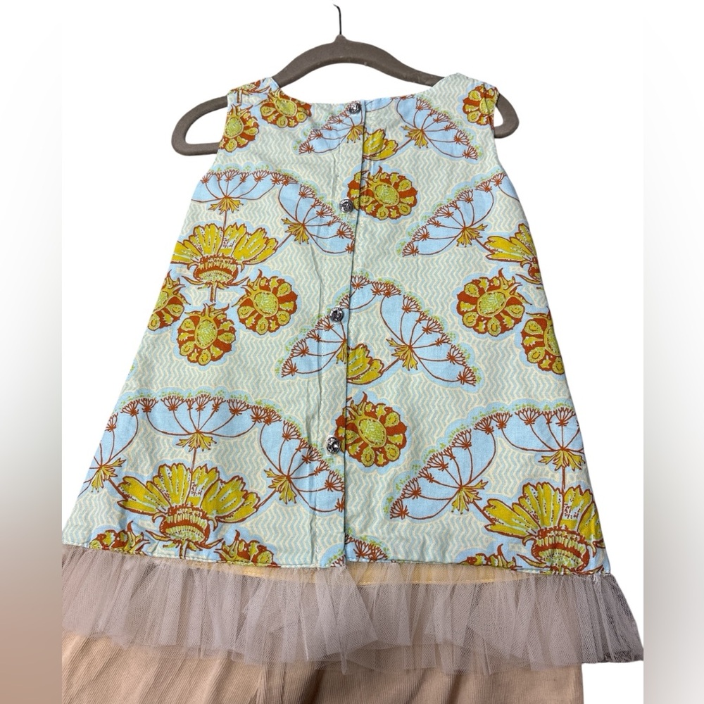 Moxie Mabel 2T Girls 2-Piece Floral Tunic & Corduroy Ruffle Pants Set - 2t - Picture 5 of 5